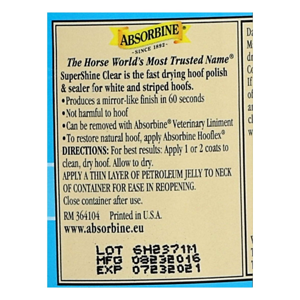 Absorbine Huföl SuperShine Transparent