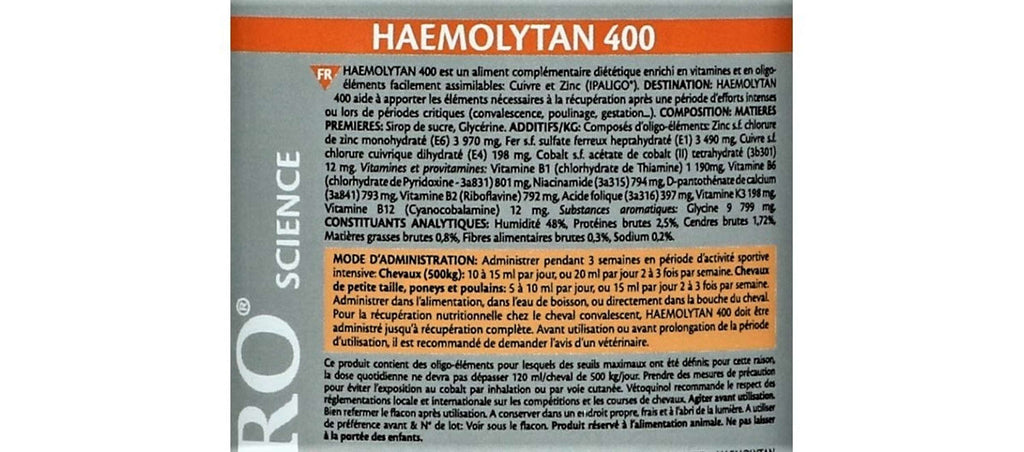 Equistro Haemolytan 400 Pferd