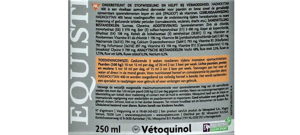Equistro Haemolytan 400 Pferd