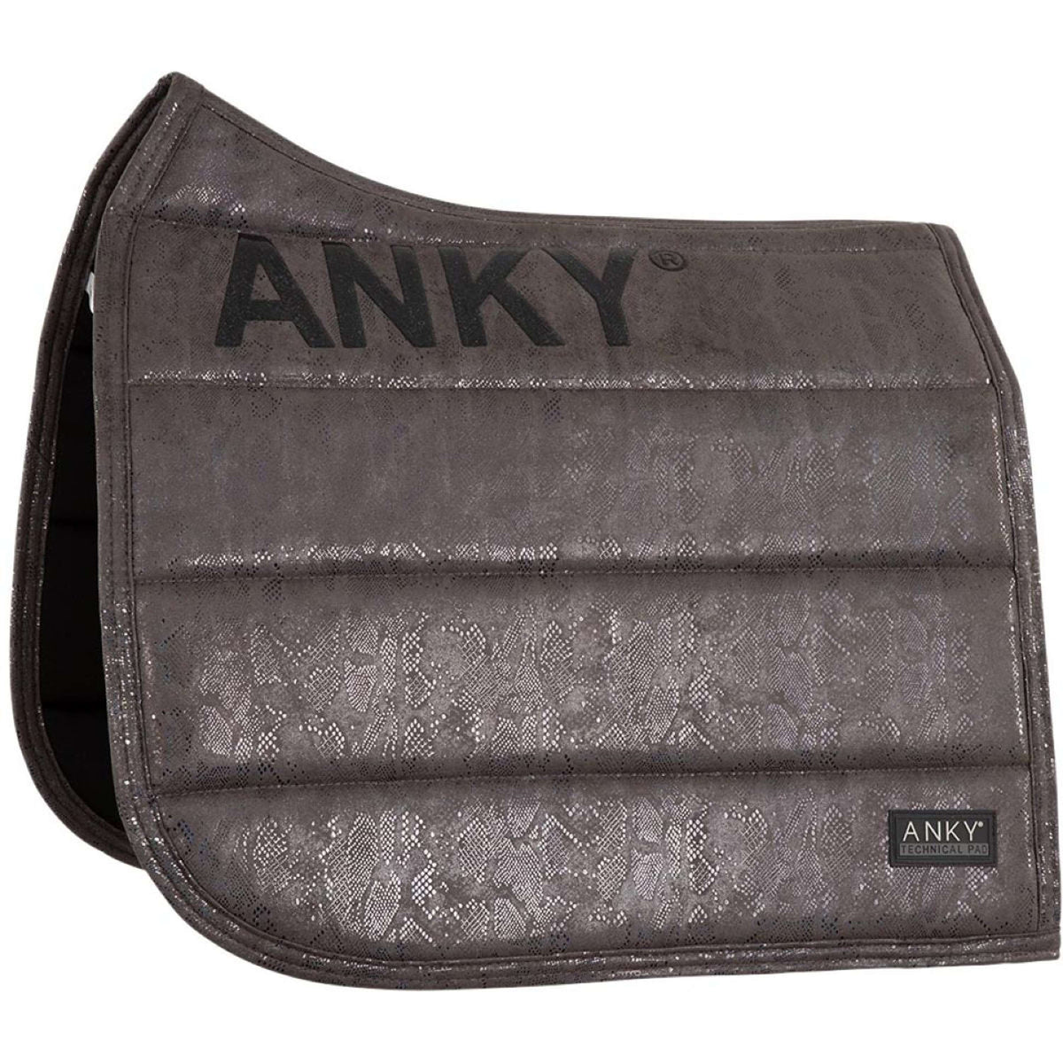 ANKY Schabracke Suede Glitter Dressur Anthrazit