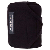 ANKY Bandagen Basic Fleece Set von 4 Schwarz