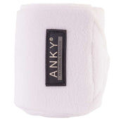 ANKY Bandagen Basic Fleece Set von 4 Weiß