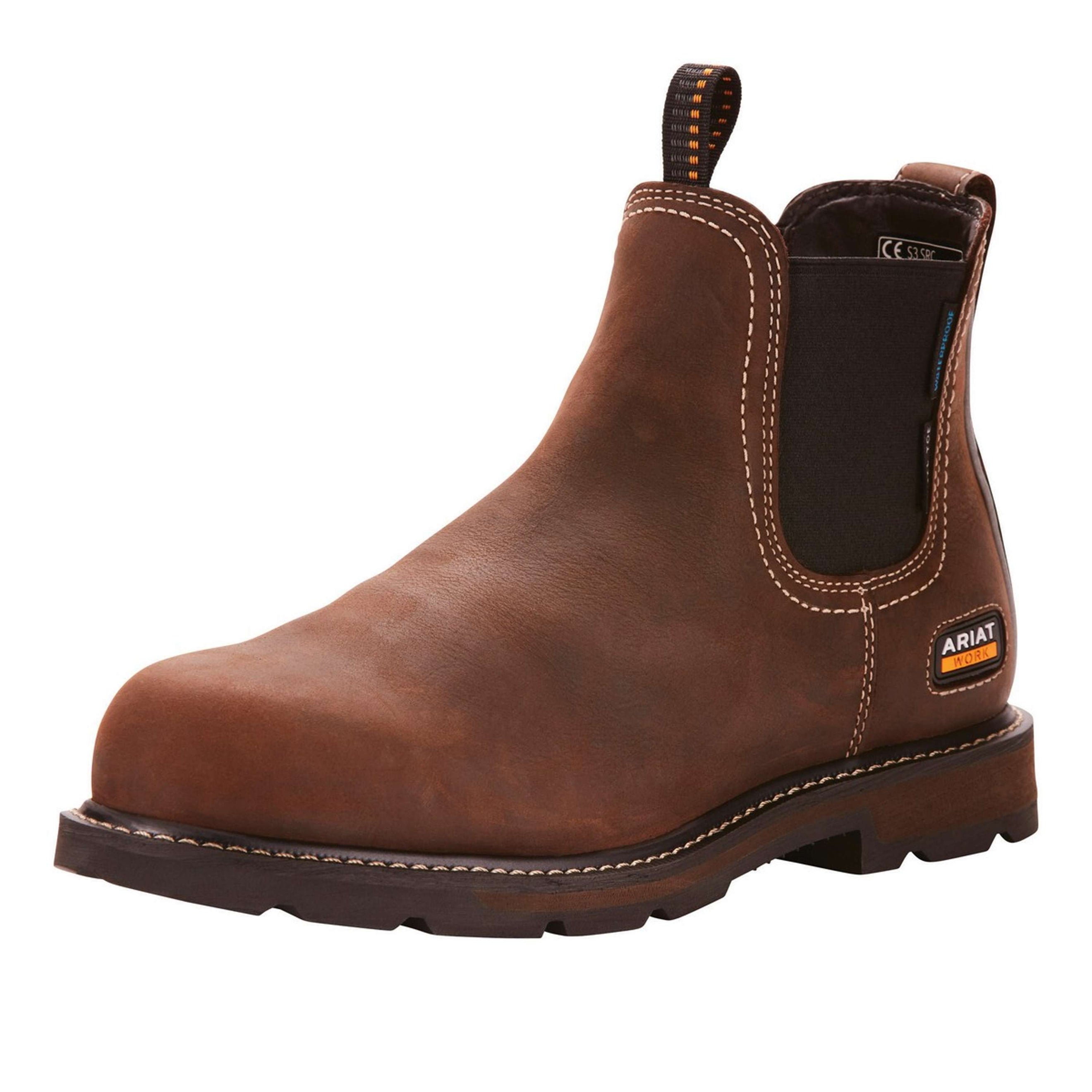 Ariat Stiefeletten Groundbreaker Chelsea Waterproof Steel Toe Herren Braun