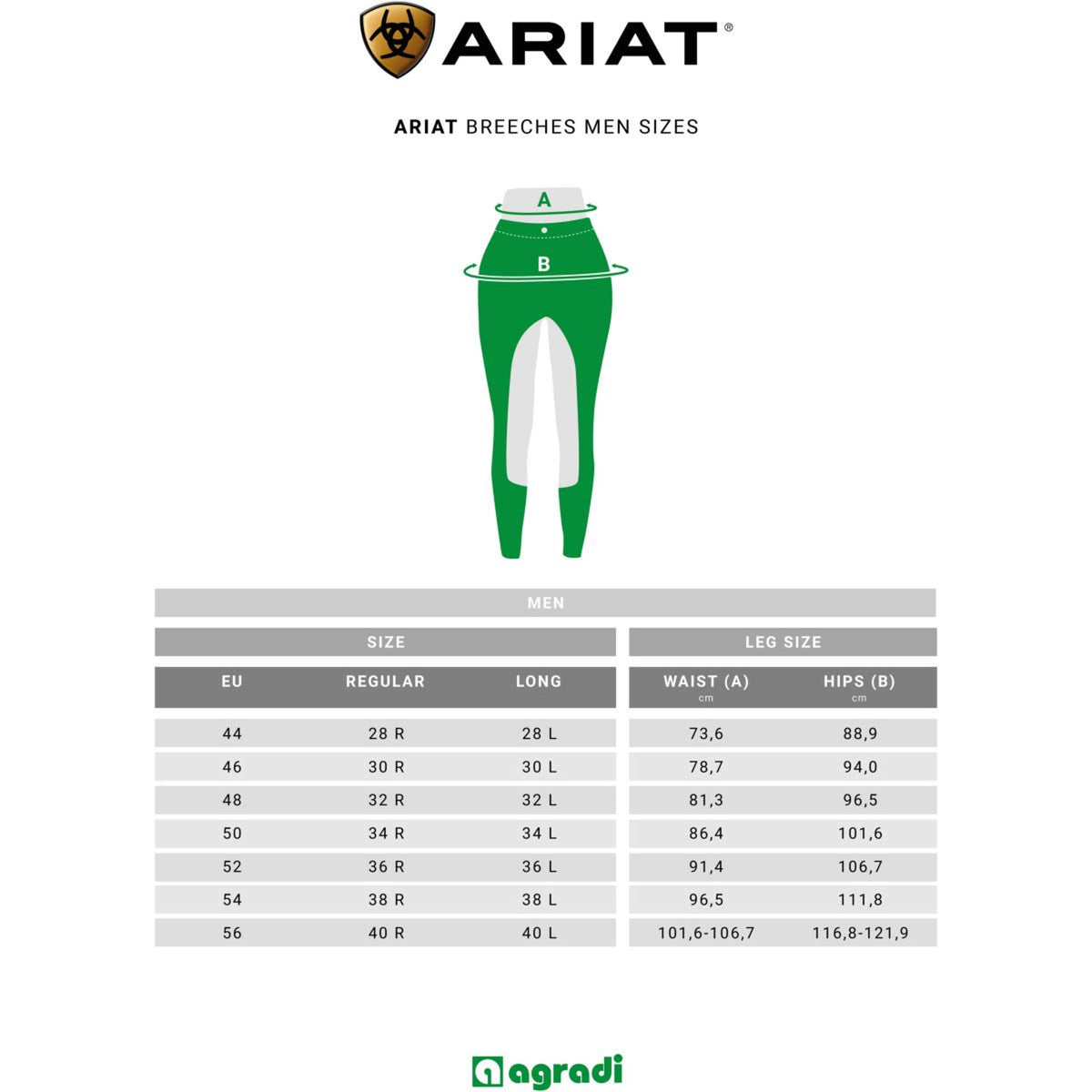 Ariat Reithose Tri Factor Grip Knee Patch Herren Tan