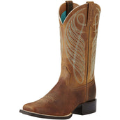 Ariat Western Round Up Wst B Powder Brown