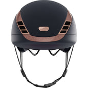 Pikeur X Abus Reithelm AirLuxe SUPREME Midnight Blue/Rose Gold