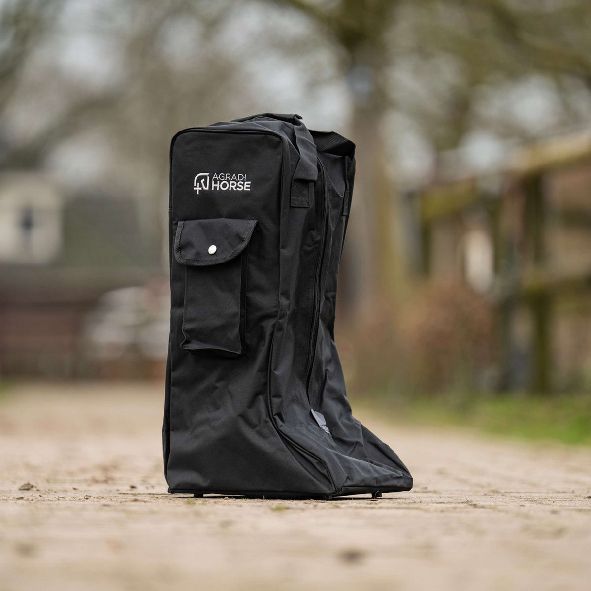 Agradi Horse Stiefeltasche Schwarz/Schwarz