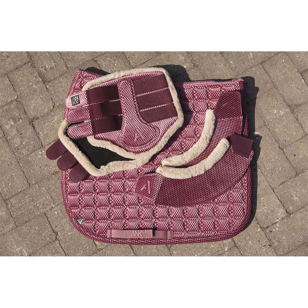 ANKY Schabracke Check Velvet XB25003 Dressur Mellow Mauve