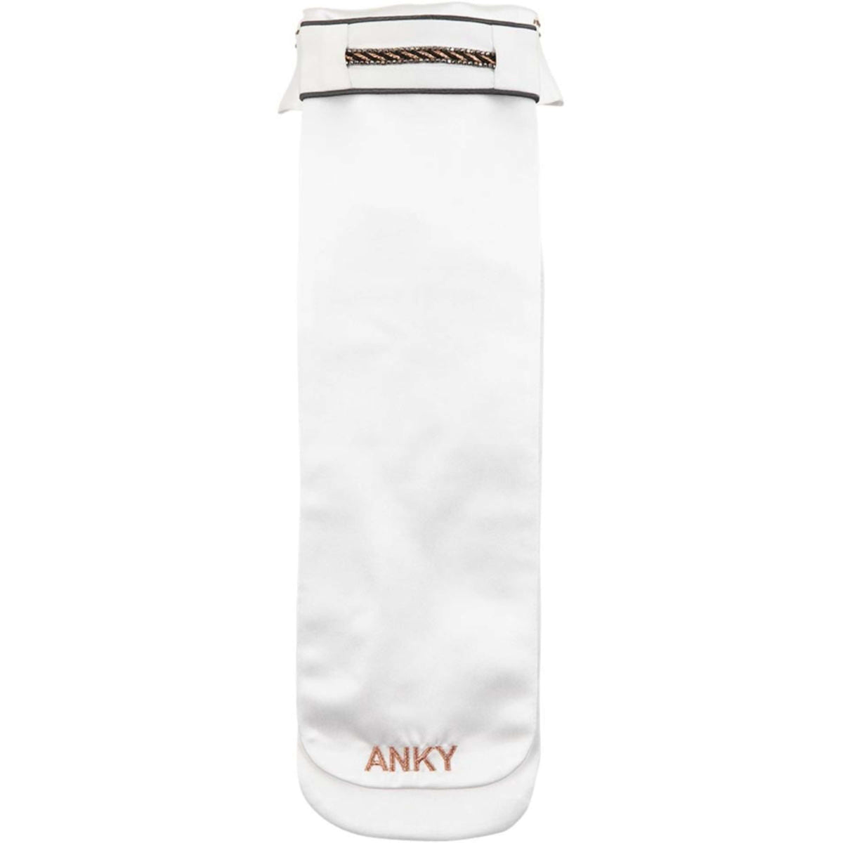 ANKY Plastron Multi-Fit Abnehmbare Kragen Weiß/Grau
