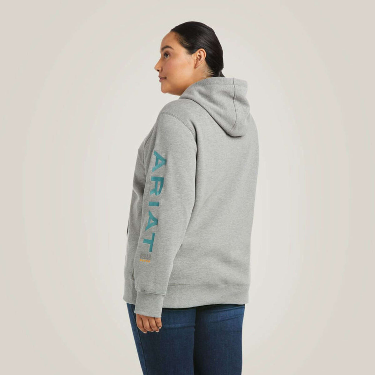 Ariat Hoodie Rebar Graphic Damen Heather Grau