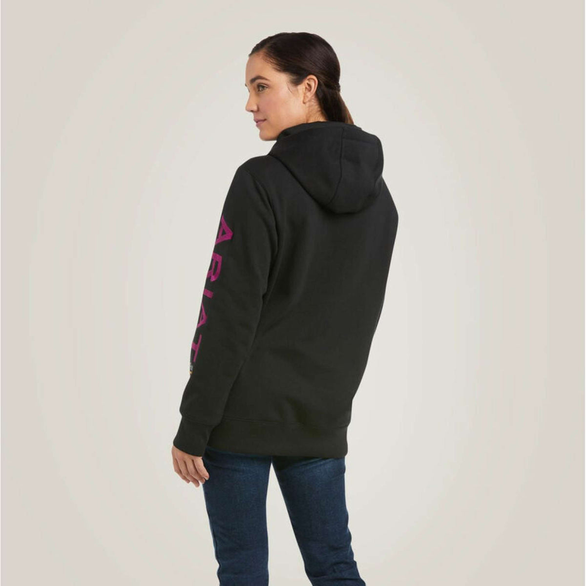 Ariat Hoodie Rebar Graphic Damen Schwarz/Lila