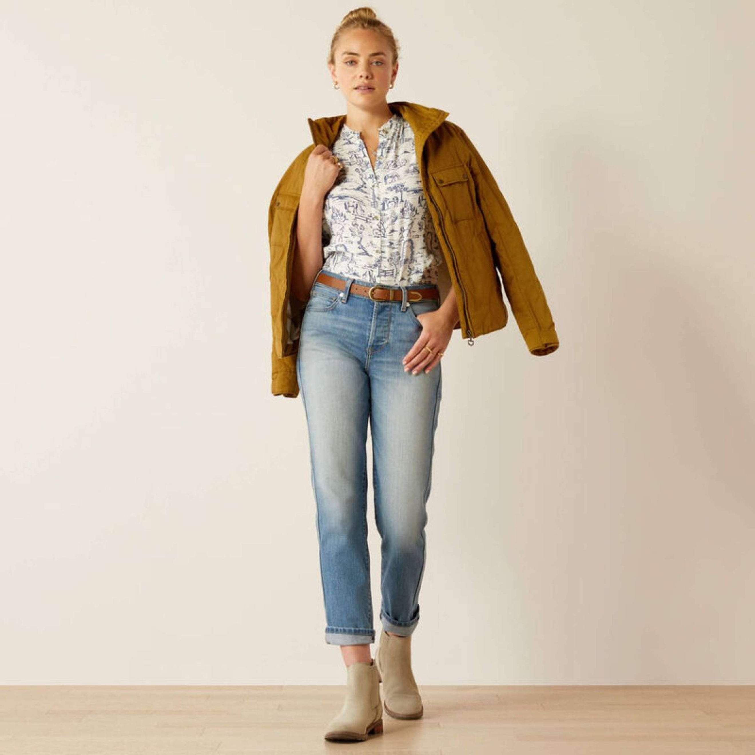 Ariat Jeans High Rise Bridle Slim Straight Leg Damen Abeline