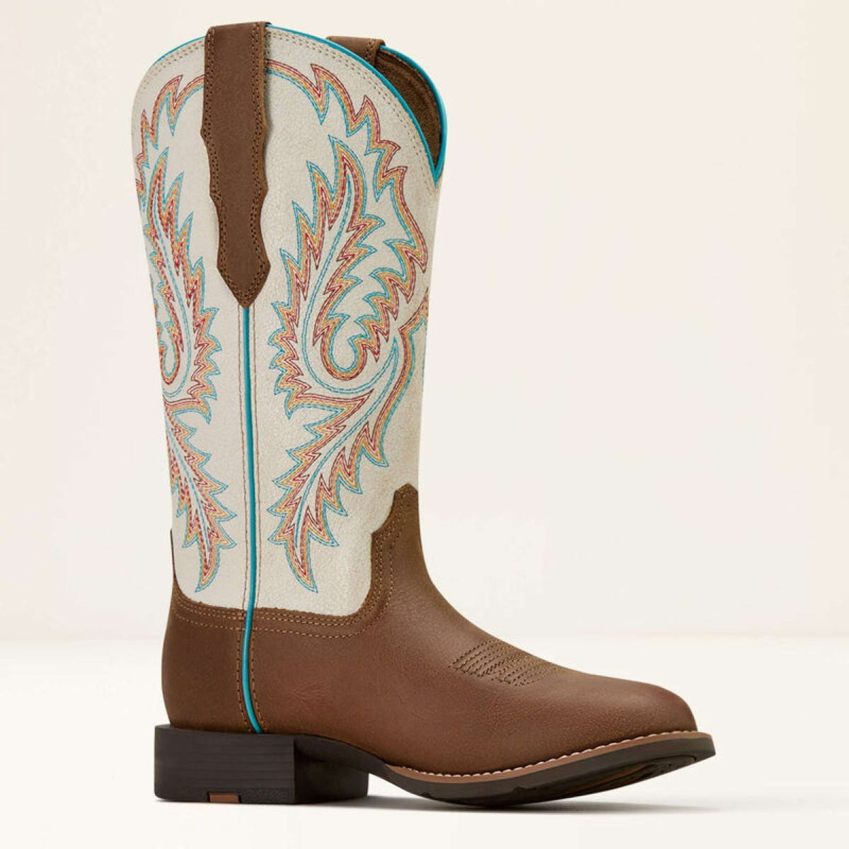 Ariat Westernstiefel Round Up W Toe Damen Sandstorm/Distressed Ivory