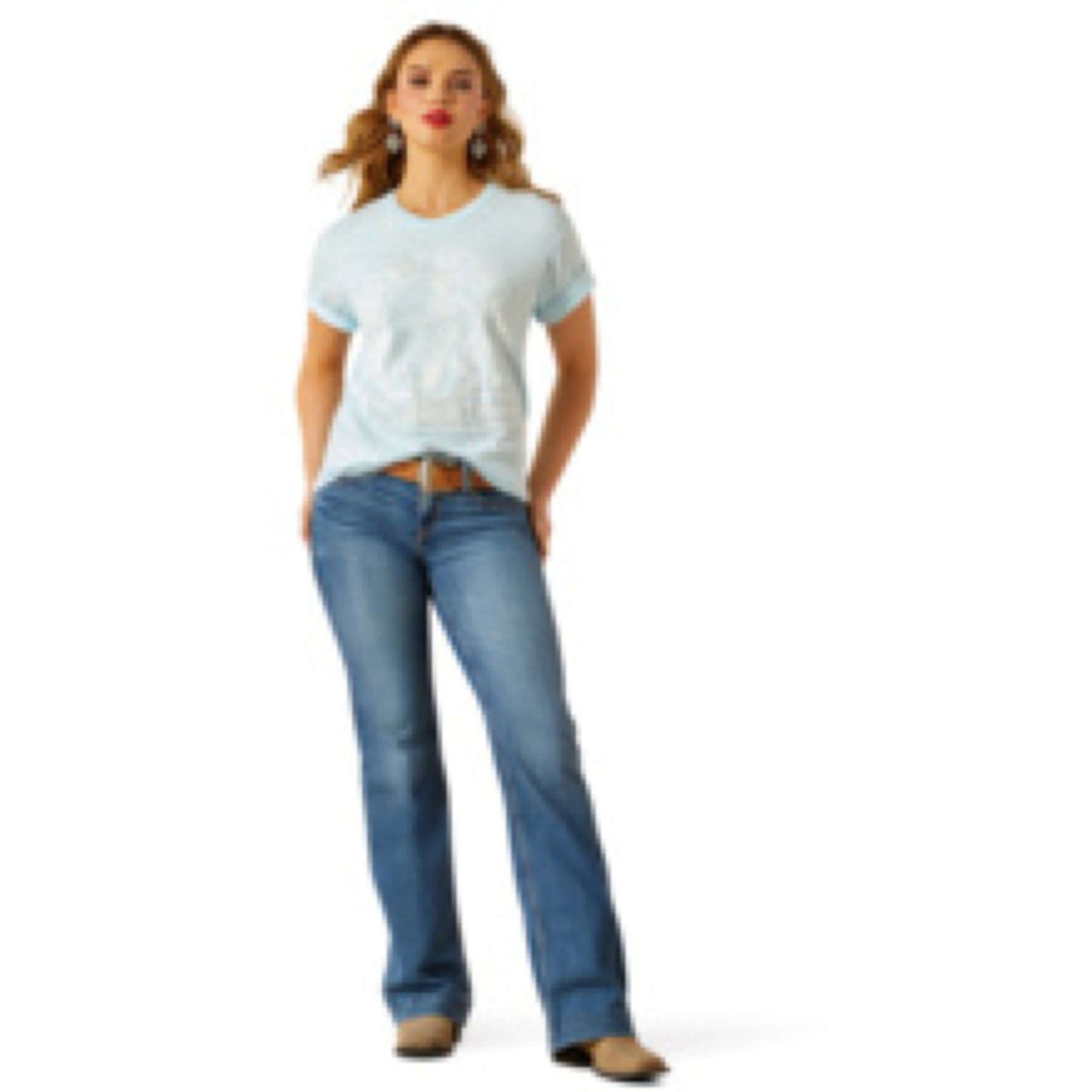 Ariat T-Shirt Another Day Damen Vintage Lagoon Ariat T-Shirt Another Day Damen Vintage Lagoon
