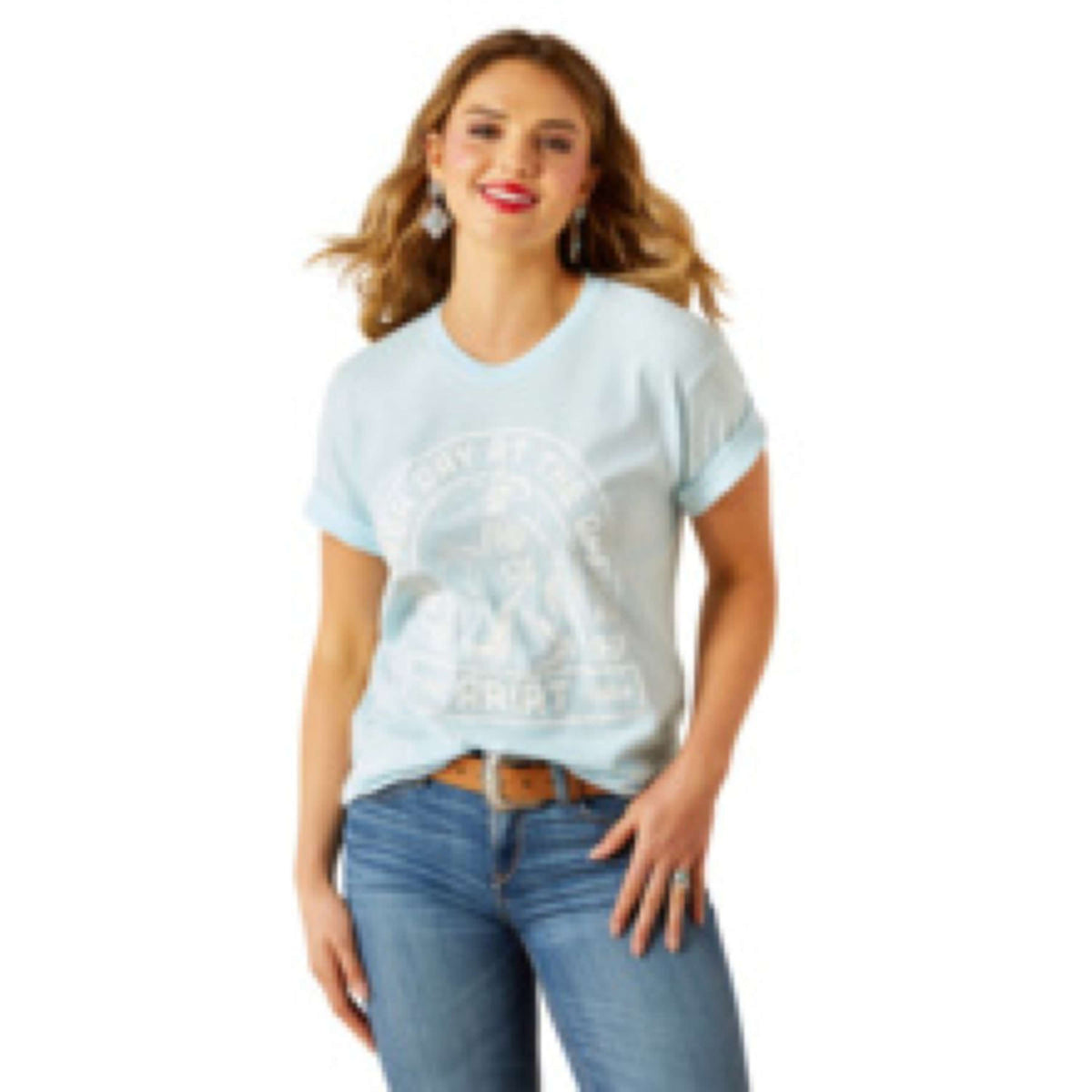 Ariat T-Shirt Another Day Damen Vintage Lagoon