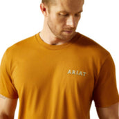 Ariat T-Shirt Scorpion Seal Herren Orange