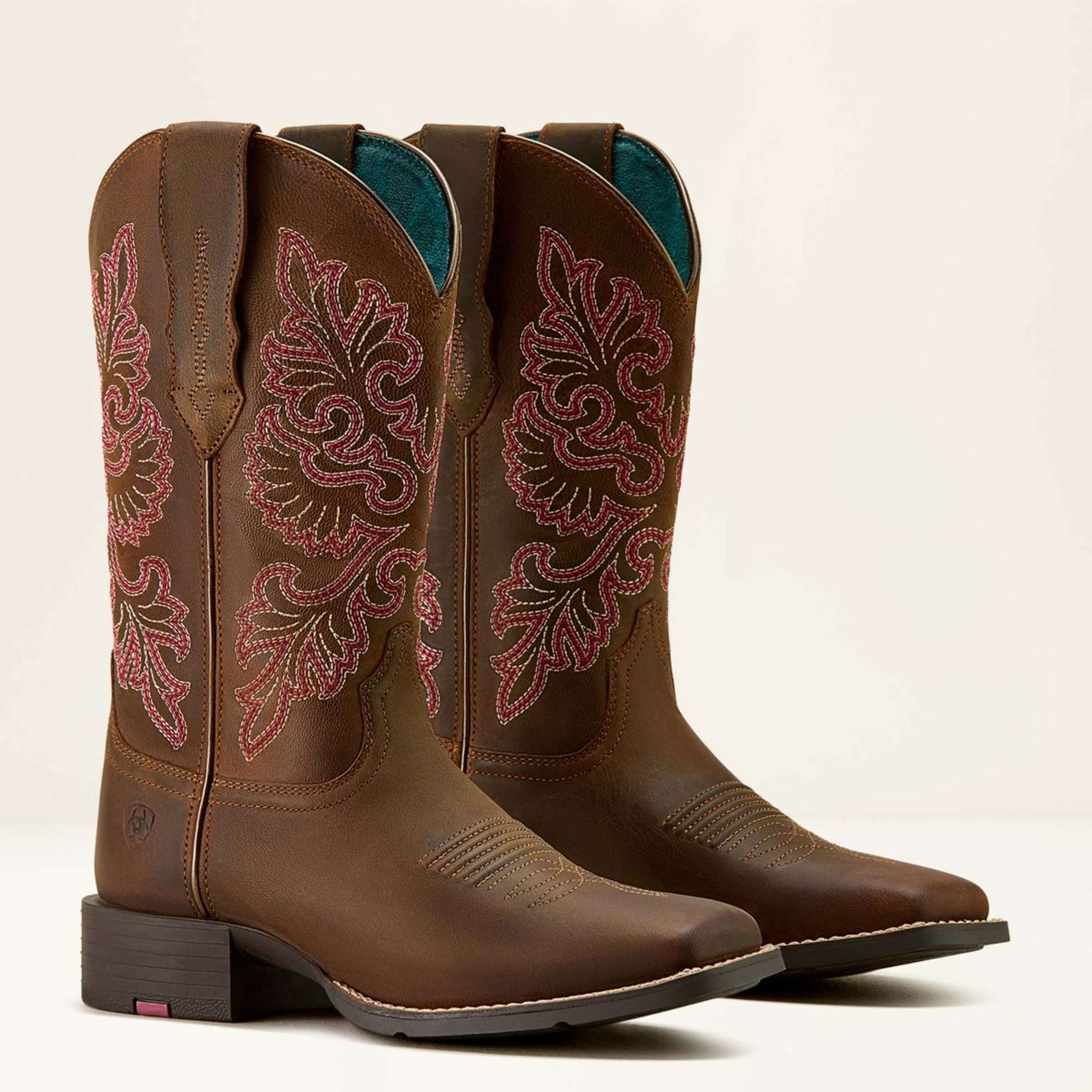 Ariat Westernstiefel Round Up Wide Square Toe Sassy Brown