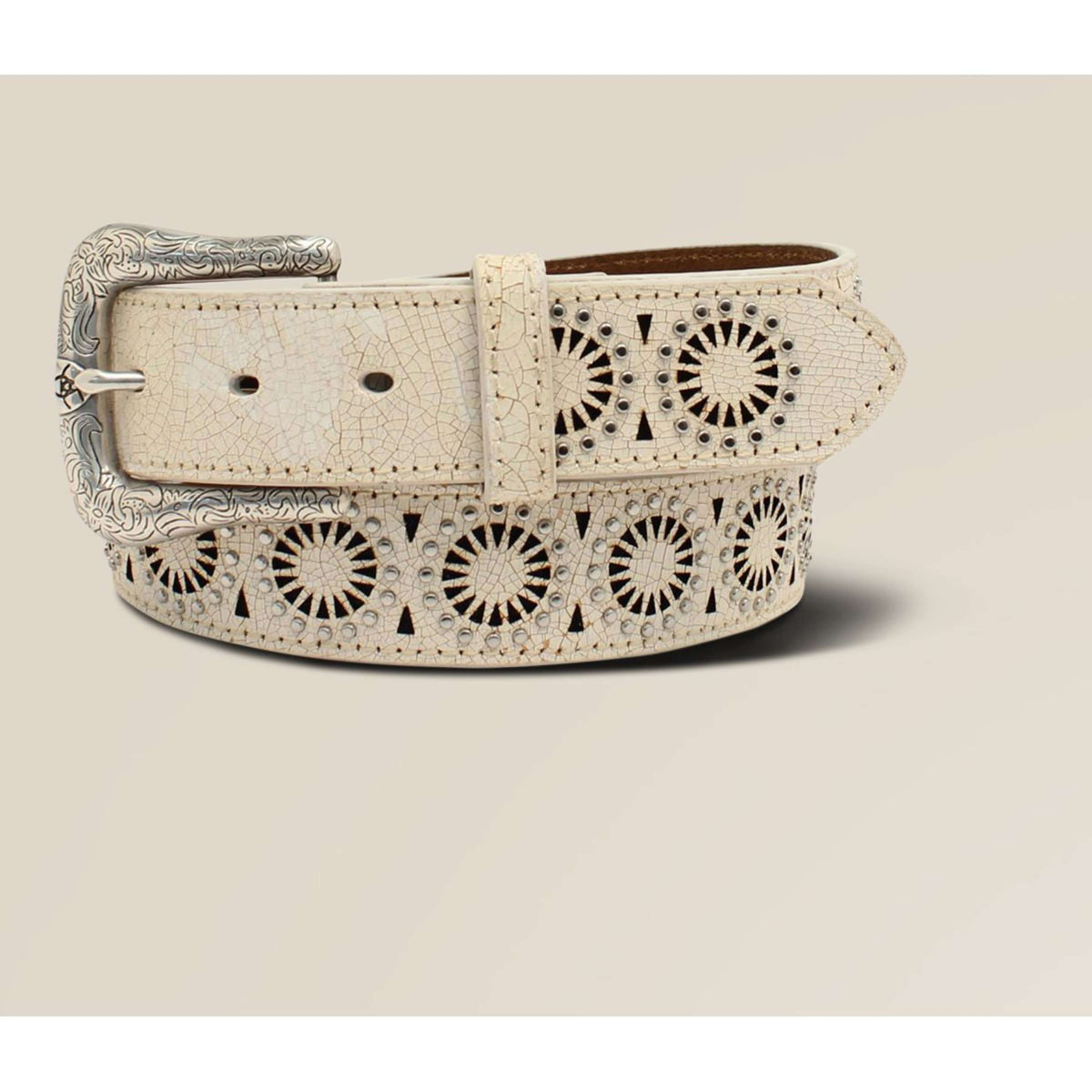 Ariat Gürtel M&F WMNS Circle Burst Weiß