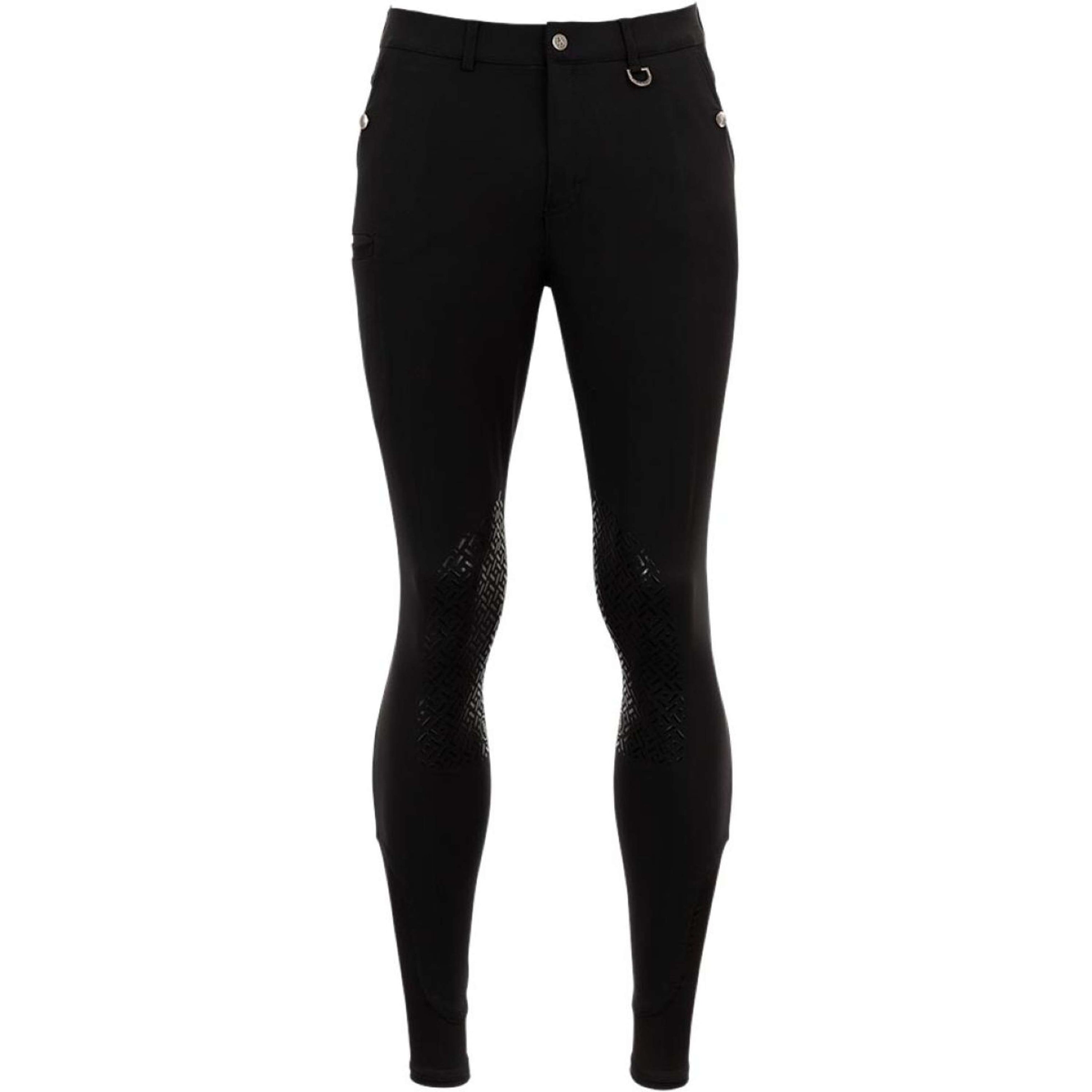 BR Reithose Maikel Silikon Kniebesatz Schwarz