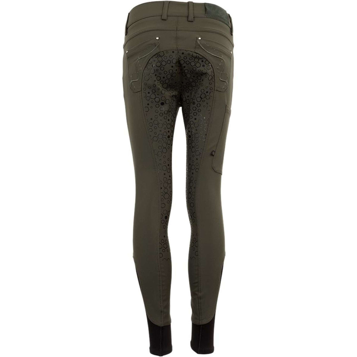 BR Reithose 4-EH Marissa Silikon Besatz Forest Green