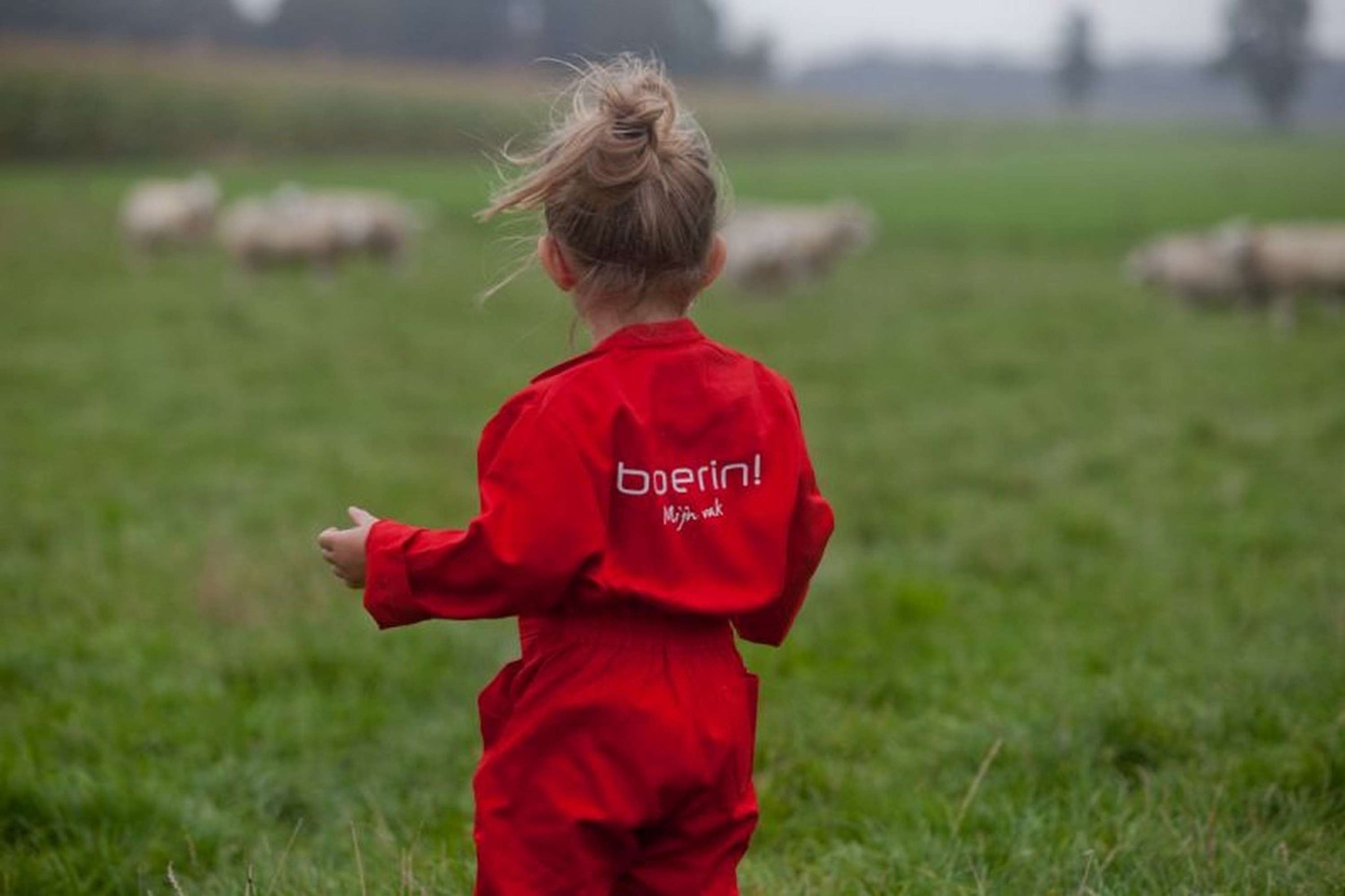 Agradi Kinderoverall Bäuerin! Meine Arbeit Rot