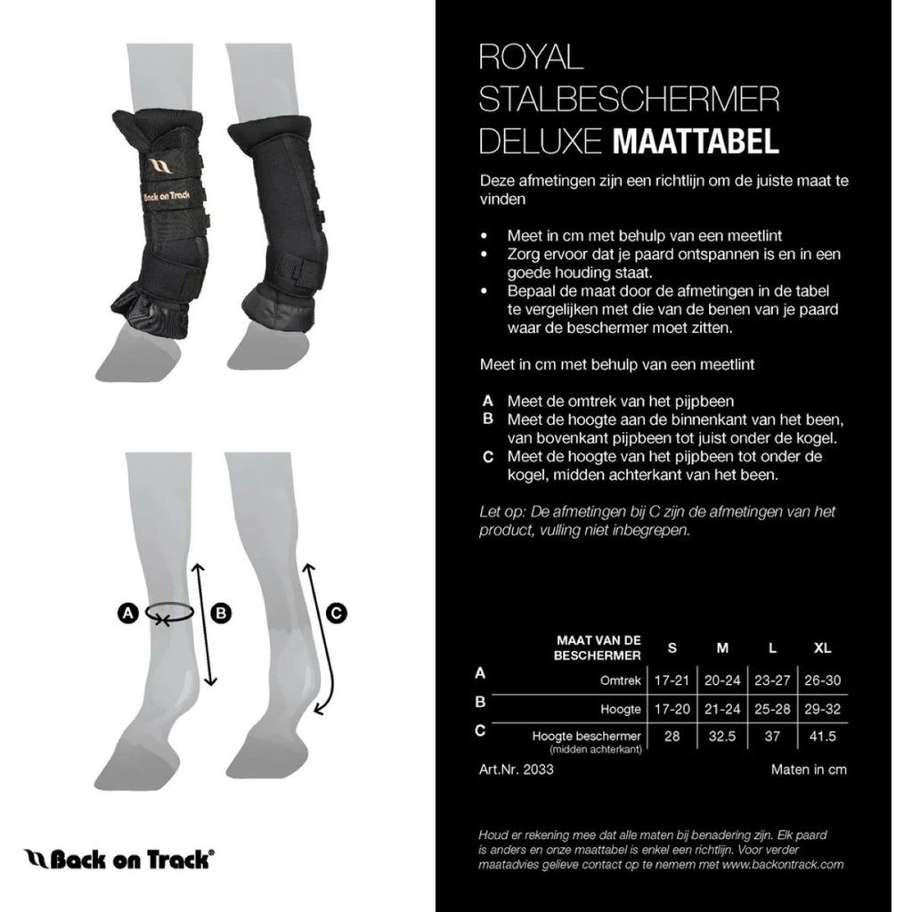 Back on Track Stallgamaschen Royal Deluxe Blau