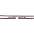 BR Dressur Zügel Leder Geschlossen 13mm Blind Braun/Silber