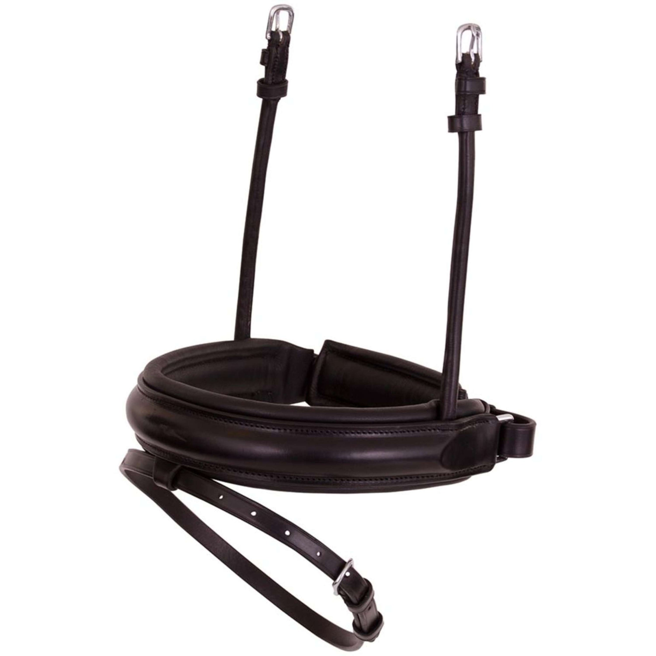 BR Nasenriemen Schnürung Breites Backenstück Schwarz/Silber BR Nasenriemen Schnürung Breites Backenstück Schwarz/Silber