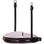 BR Schwedisches Reithalfter Lacquer Schwarz/Weiß