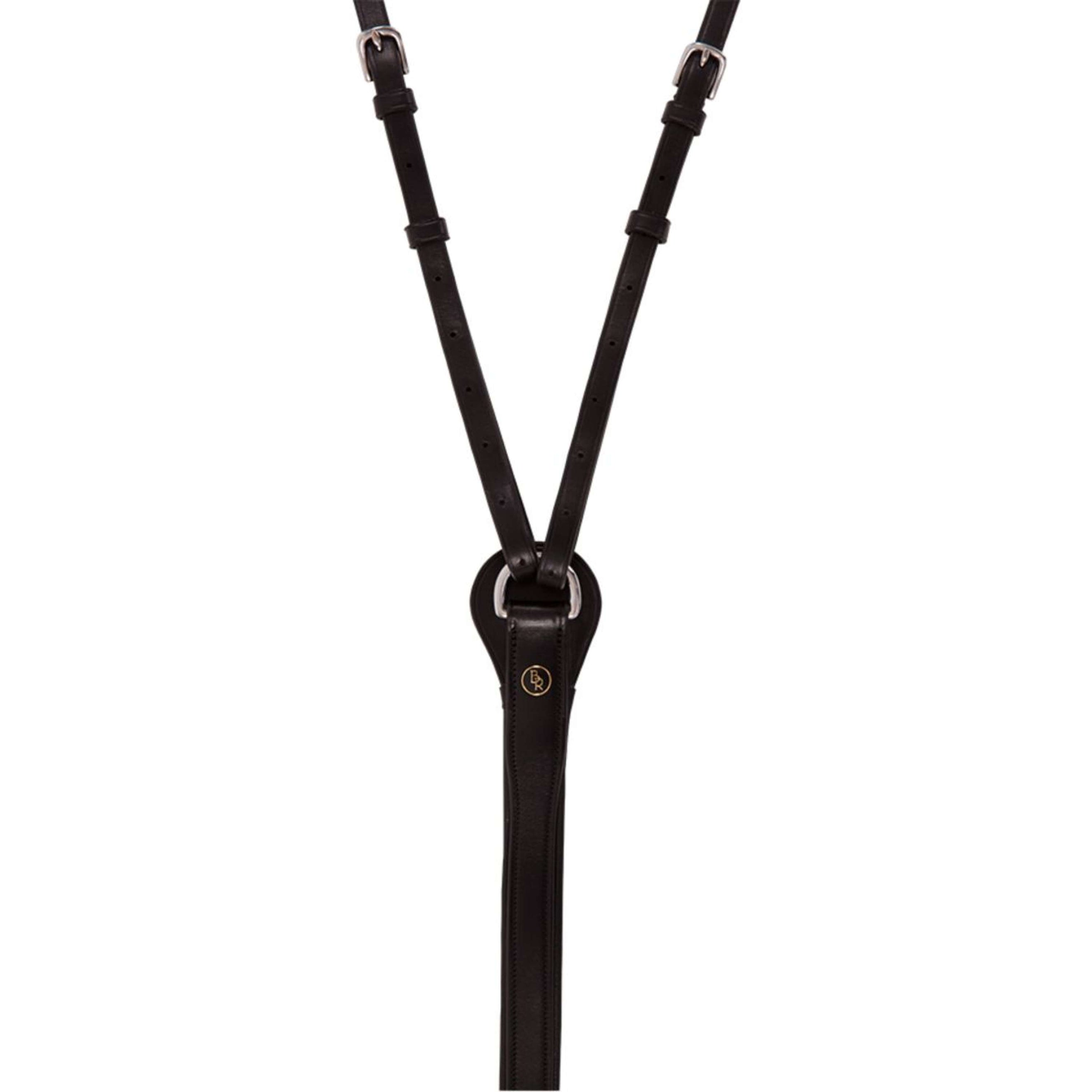 BR Thiedemannzügel Lancasterm Martingal Schwarz/Silber