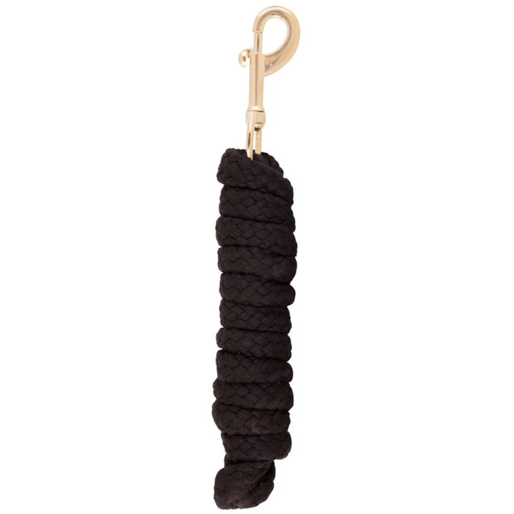 Premiere Leine Baumwolle Geflochten mit Kupfer Karabiner Schwarz