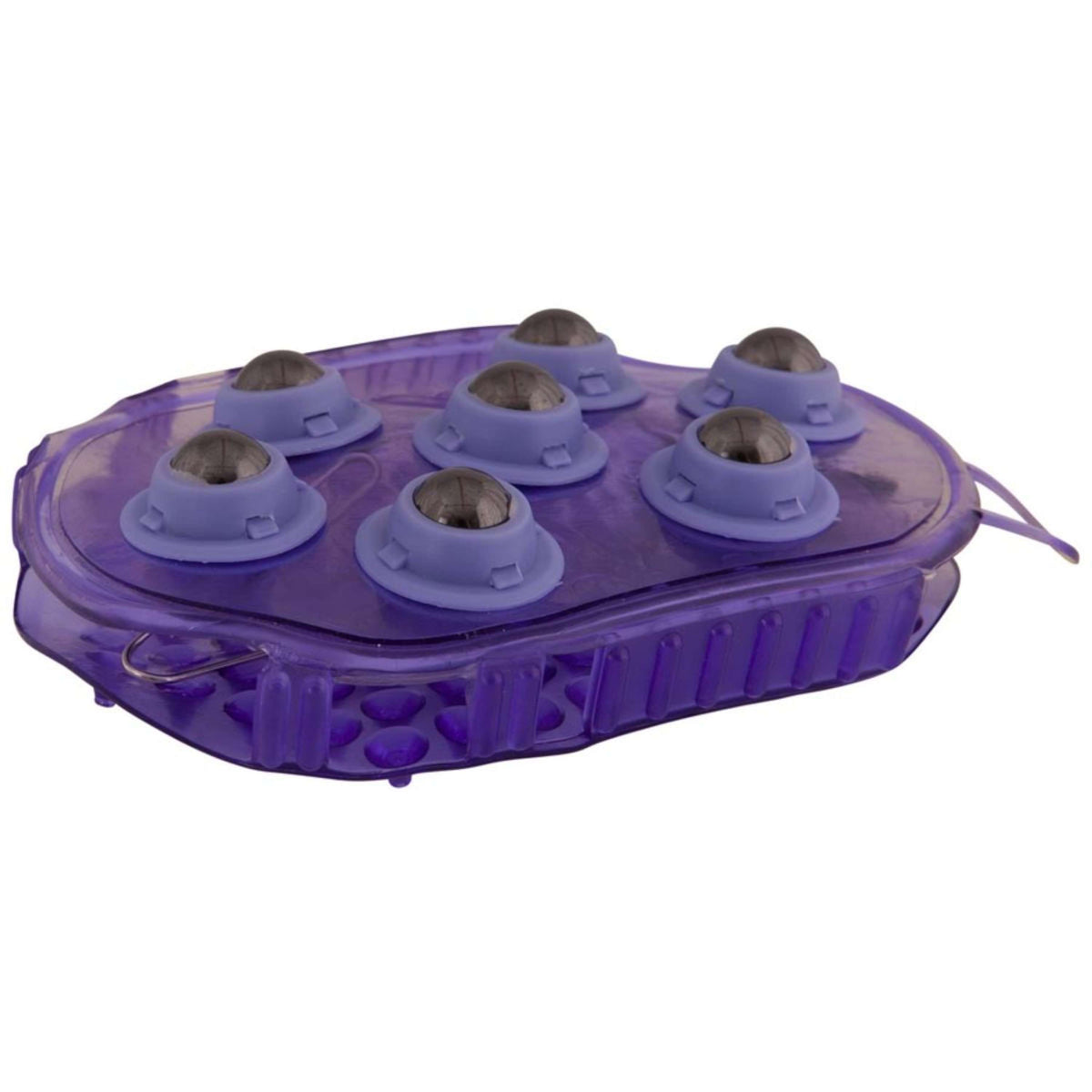 Premiere Massagebürste Edelstahl Roller Violett