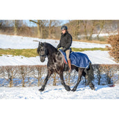 Bucas Riding Rug Navy/Silber