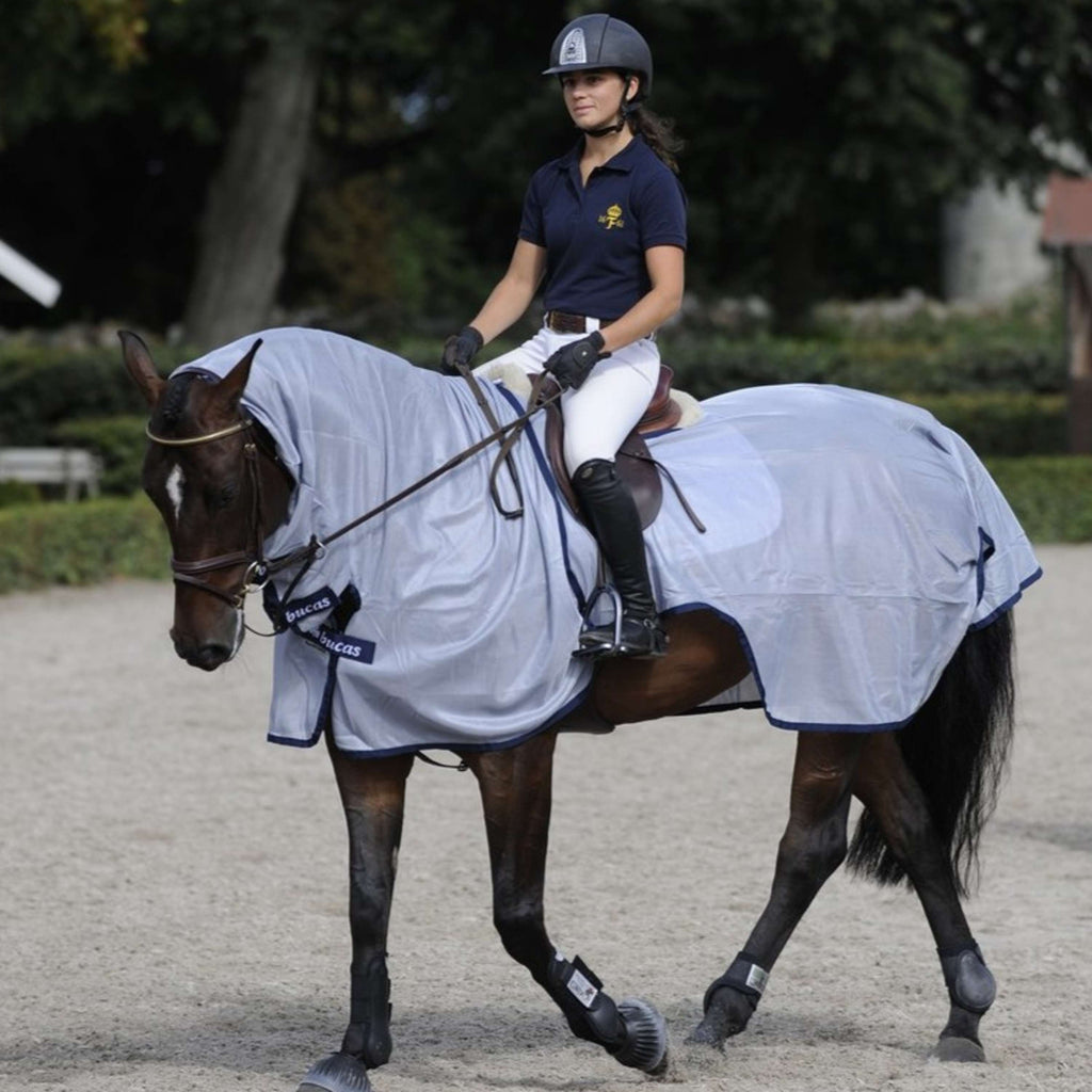 Bucas Fliegendecke Buzz-Off Riding Blau