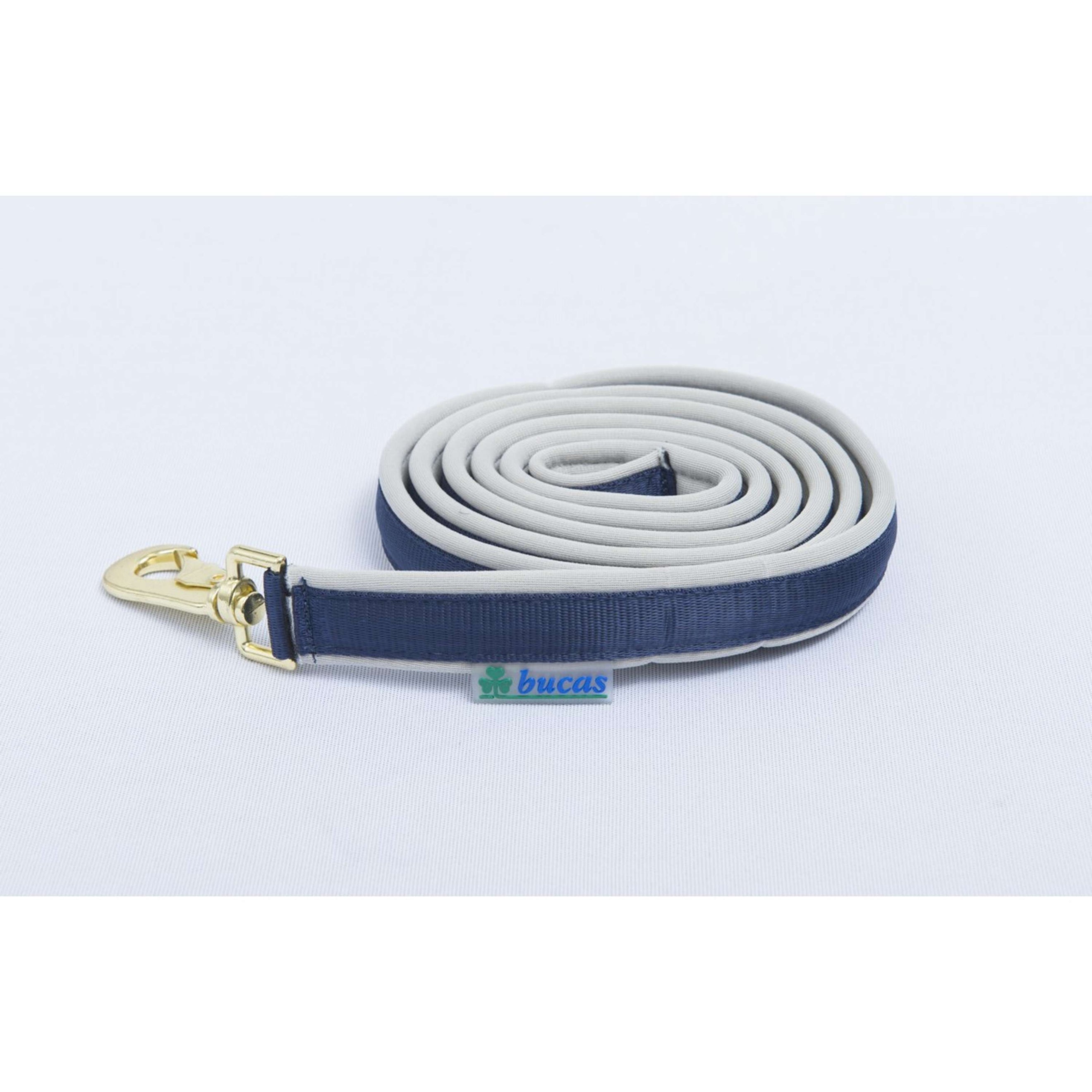 Bucas Lead Rein Dublin Padded Navy/Silber Bucas Lead Rein Dublin Padded Navy/Silber