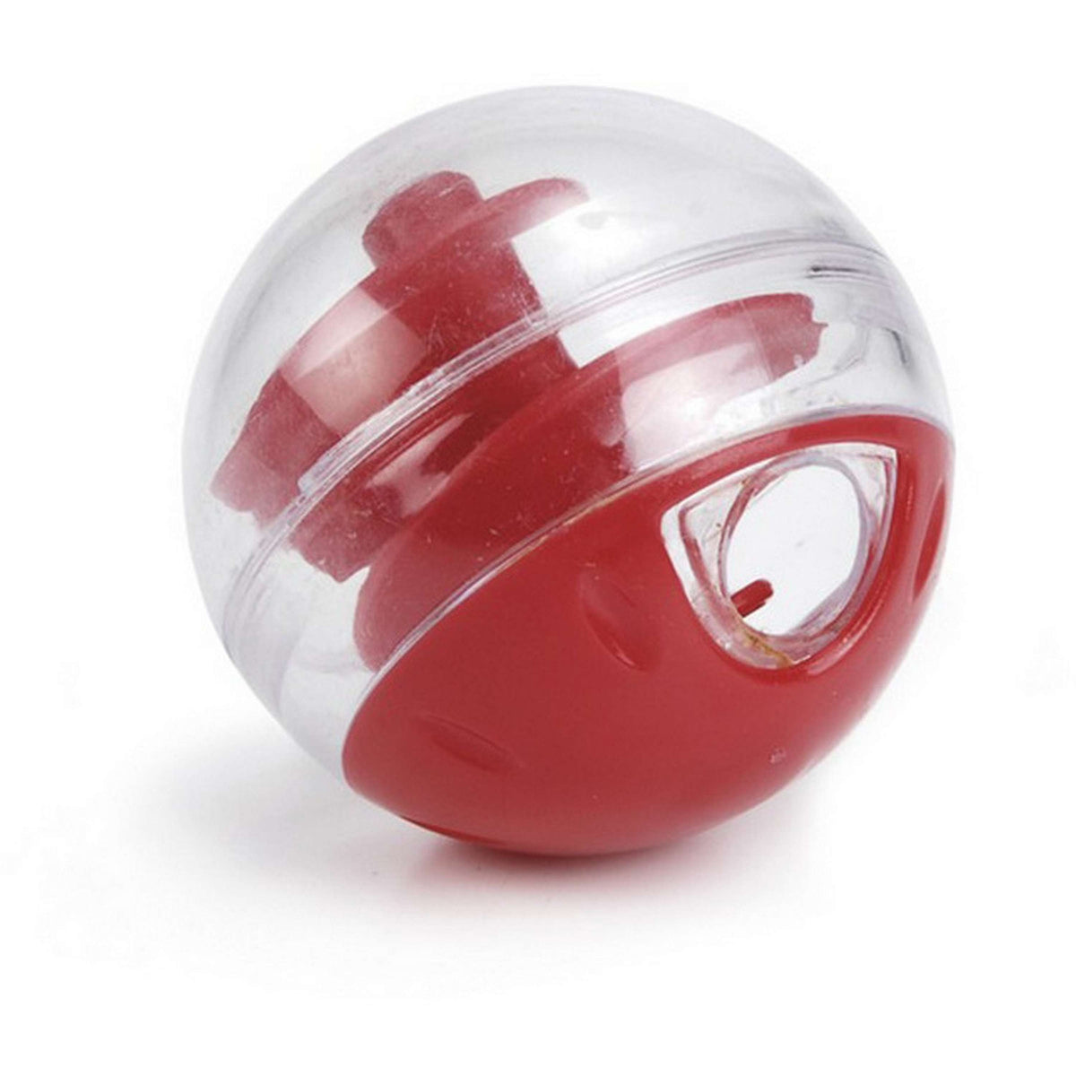 Beeztees Snackball Twirly Plastik Verstellbar für Katzen Rot