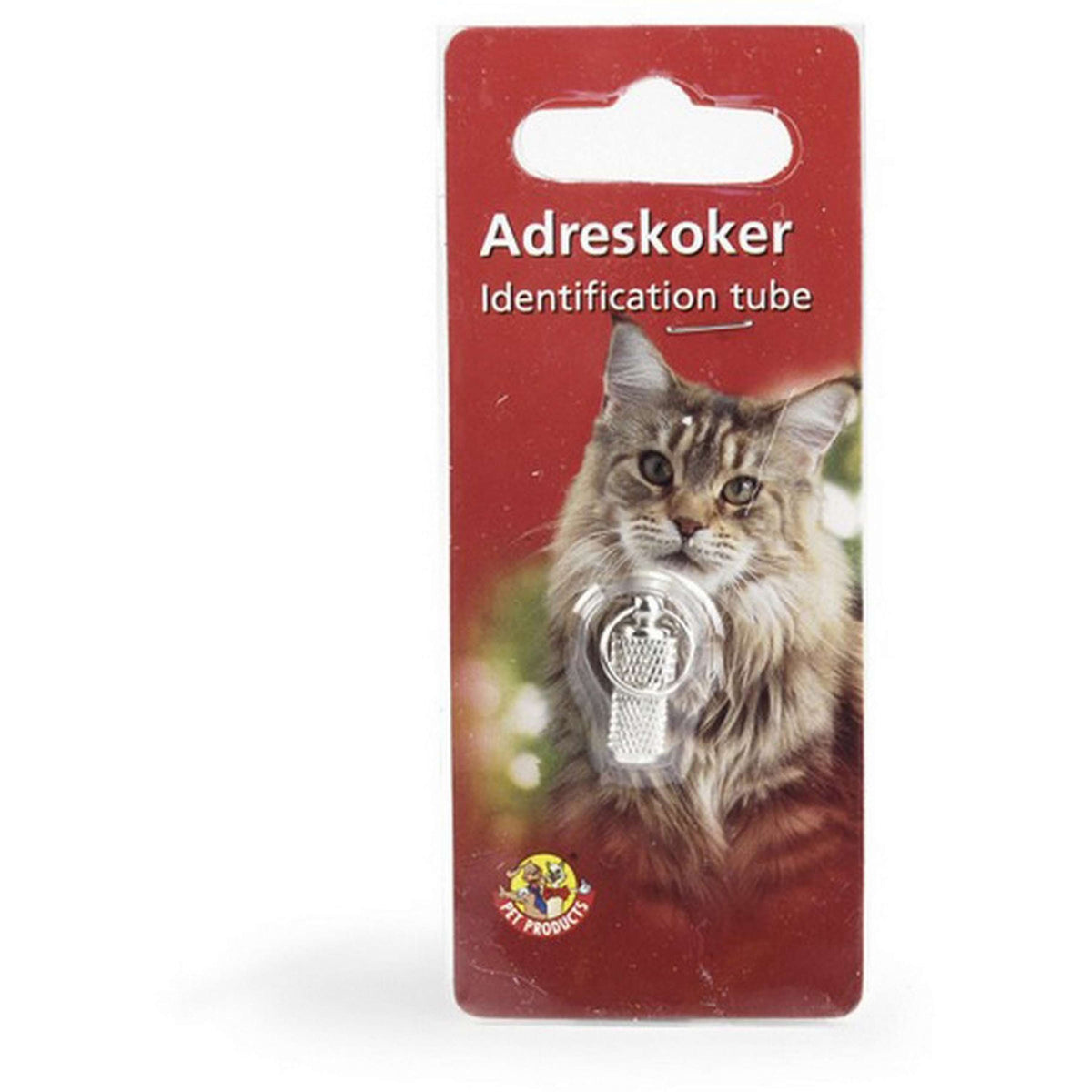 Beeztees Adressanhänger Katze Silber