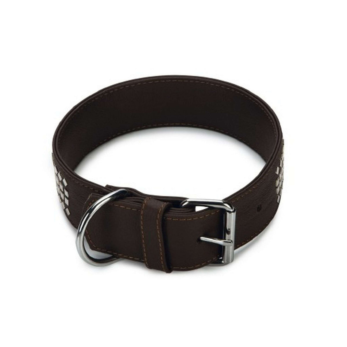 Beeztees Hundehalsband Vintage Leder Braun