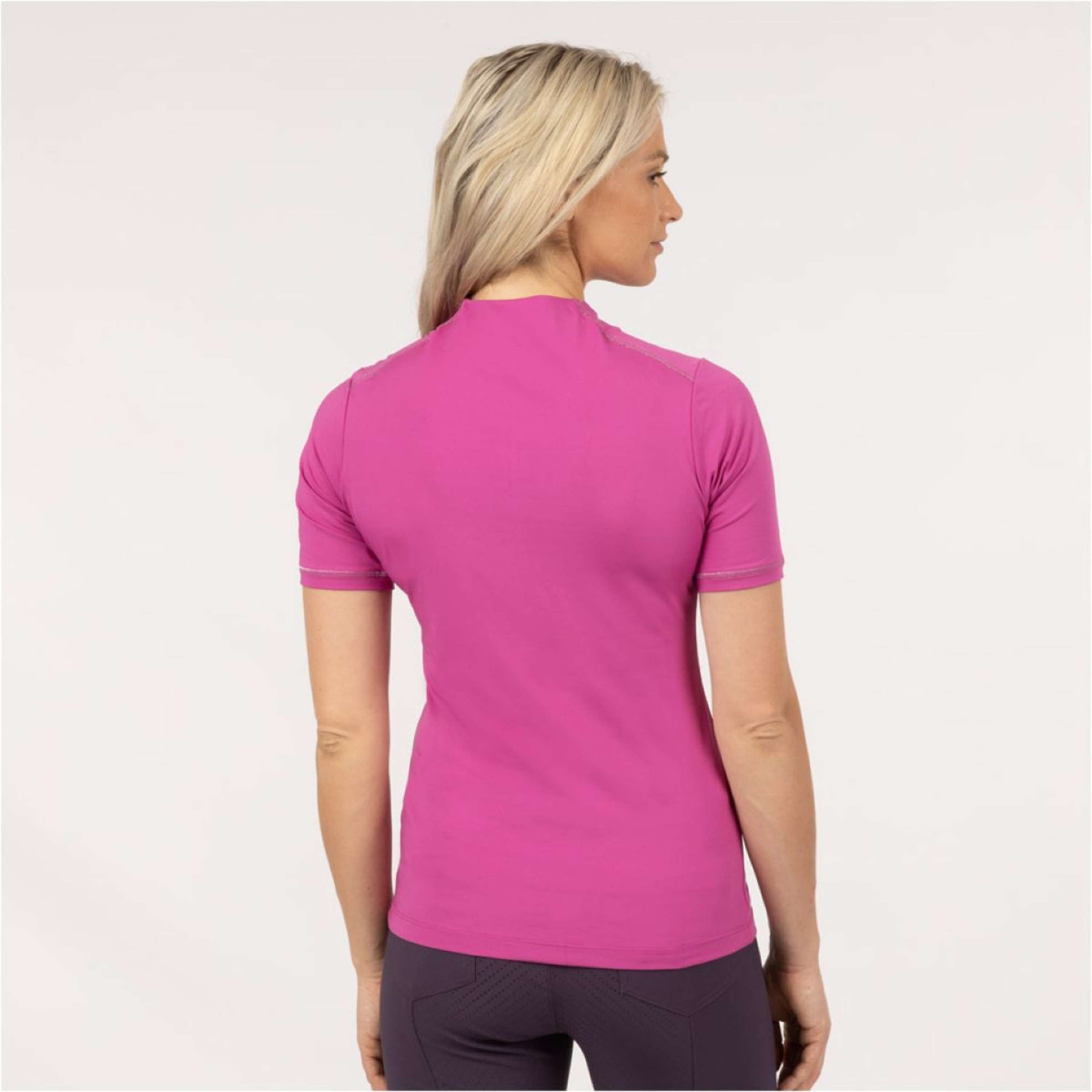 BR Poloshirt Claudia Technische Brei Fuchsia Red