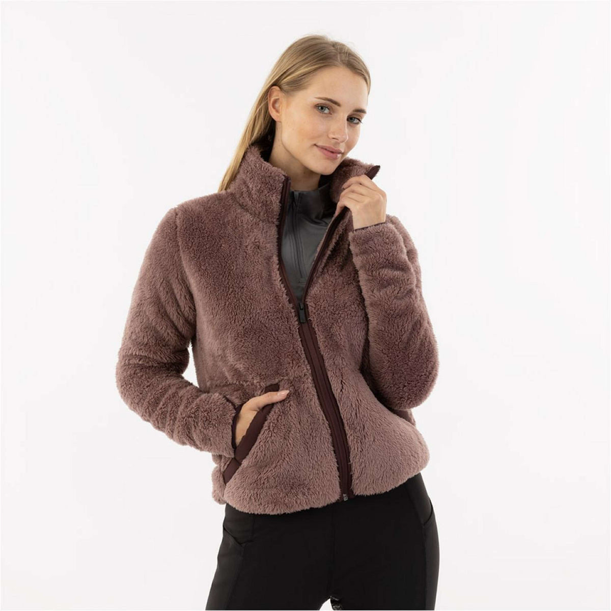 BR Jacke Fatima Teddy Twilight Mauve