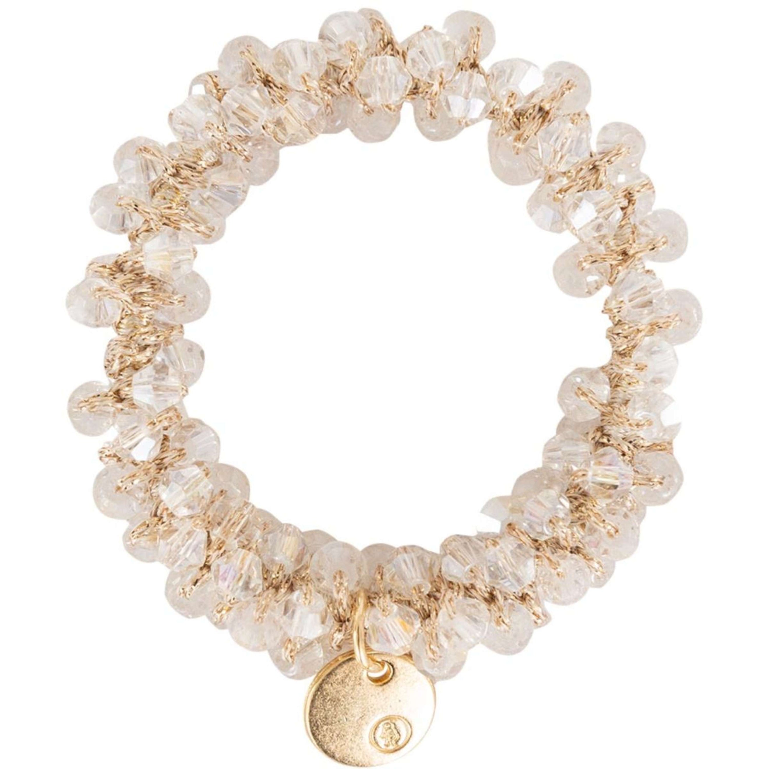 BR Haarband Beads Bausatz/2 White Crystal