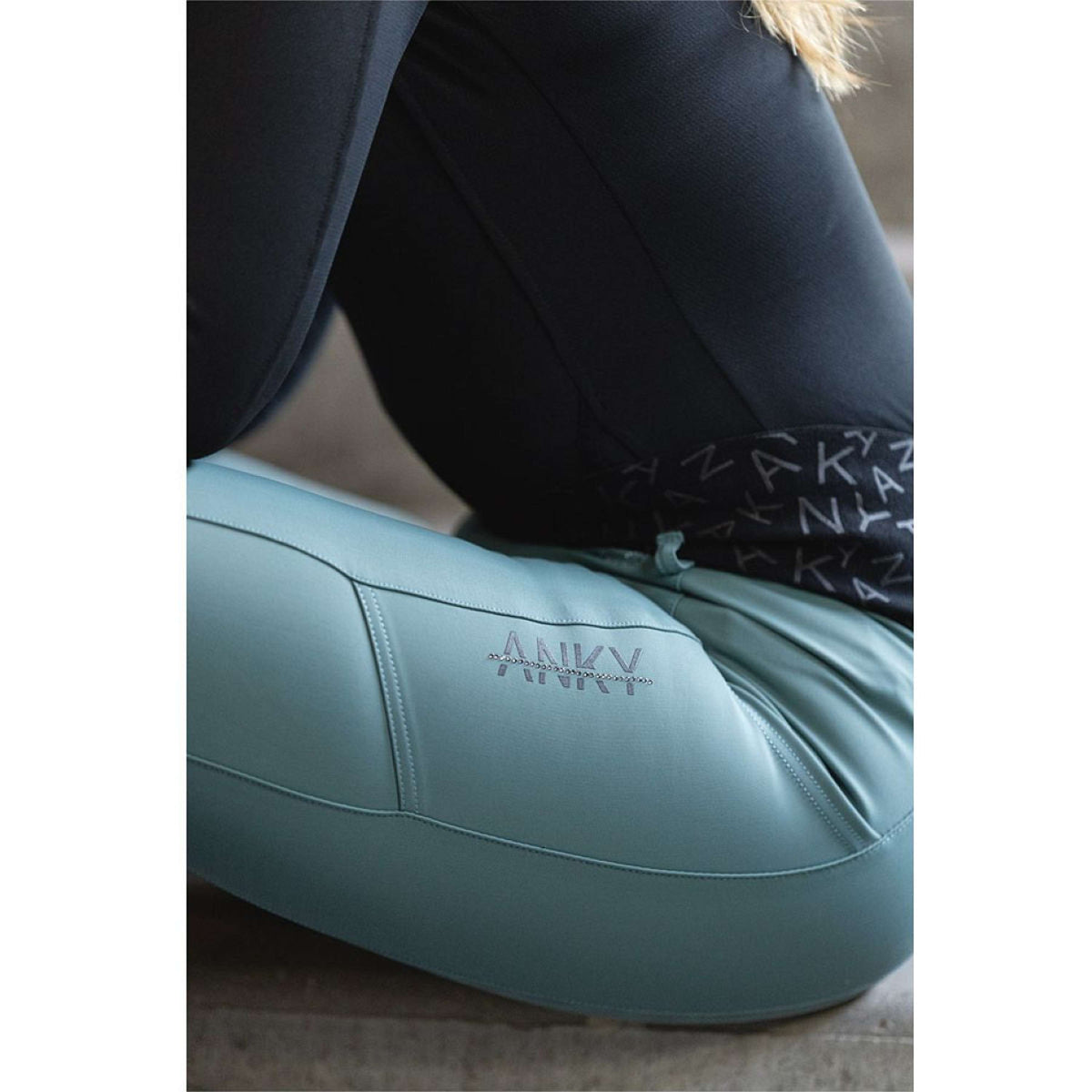 ANKY Reitleggings Vibrance XR242104 Full Grip Silver Pine