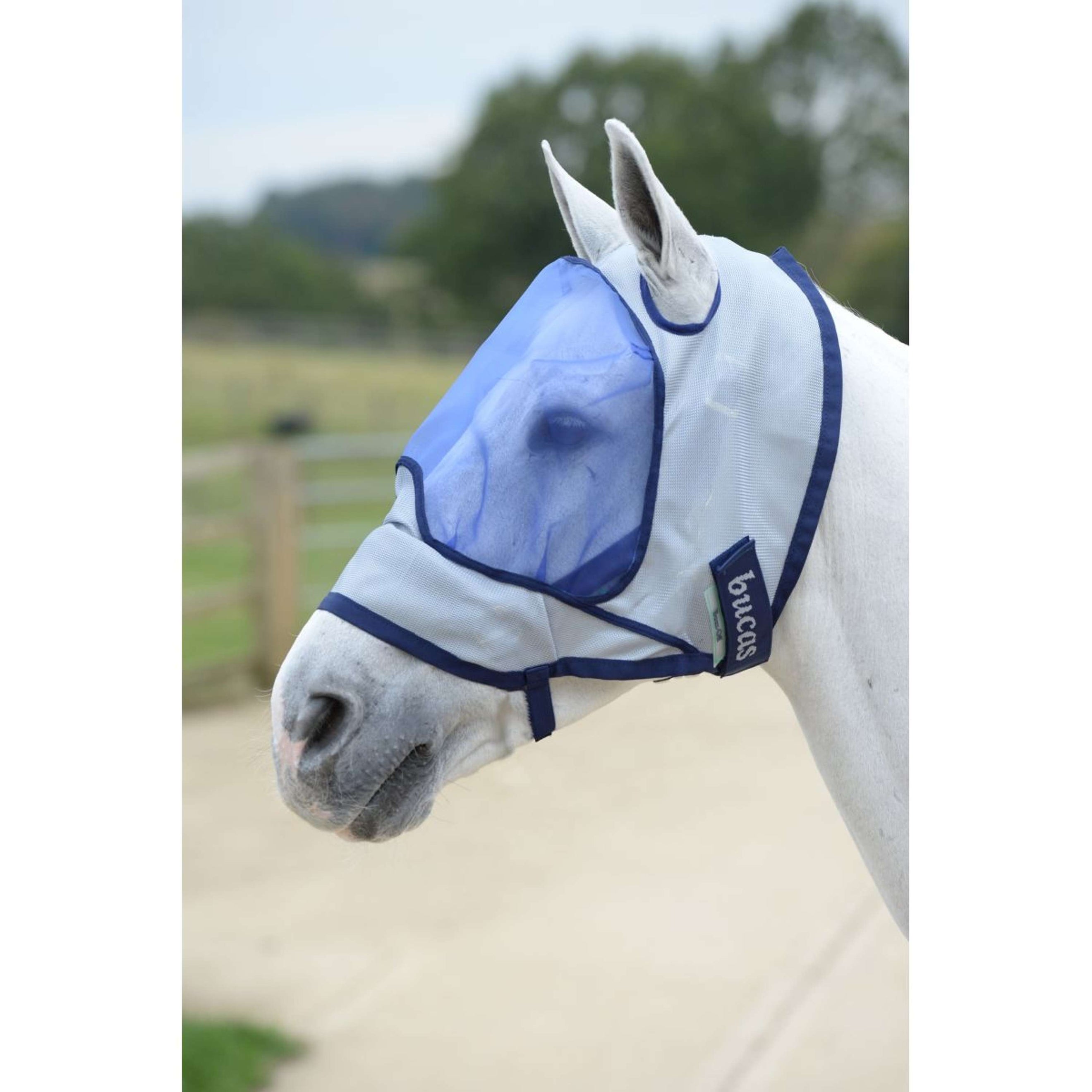 Bucas Buzz-Off Fliegenmaske Delux Blau
