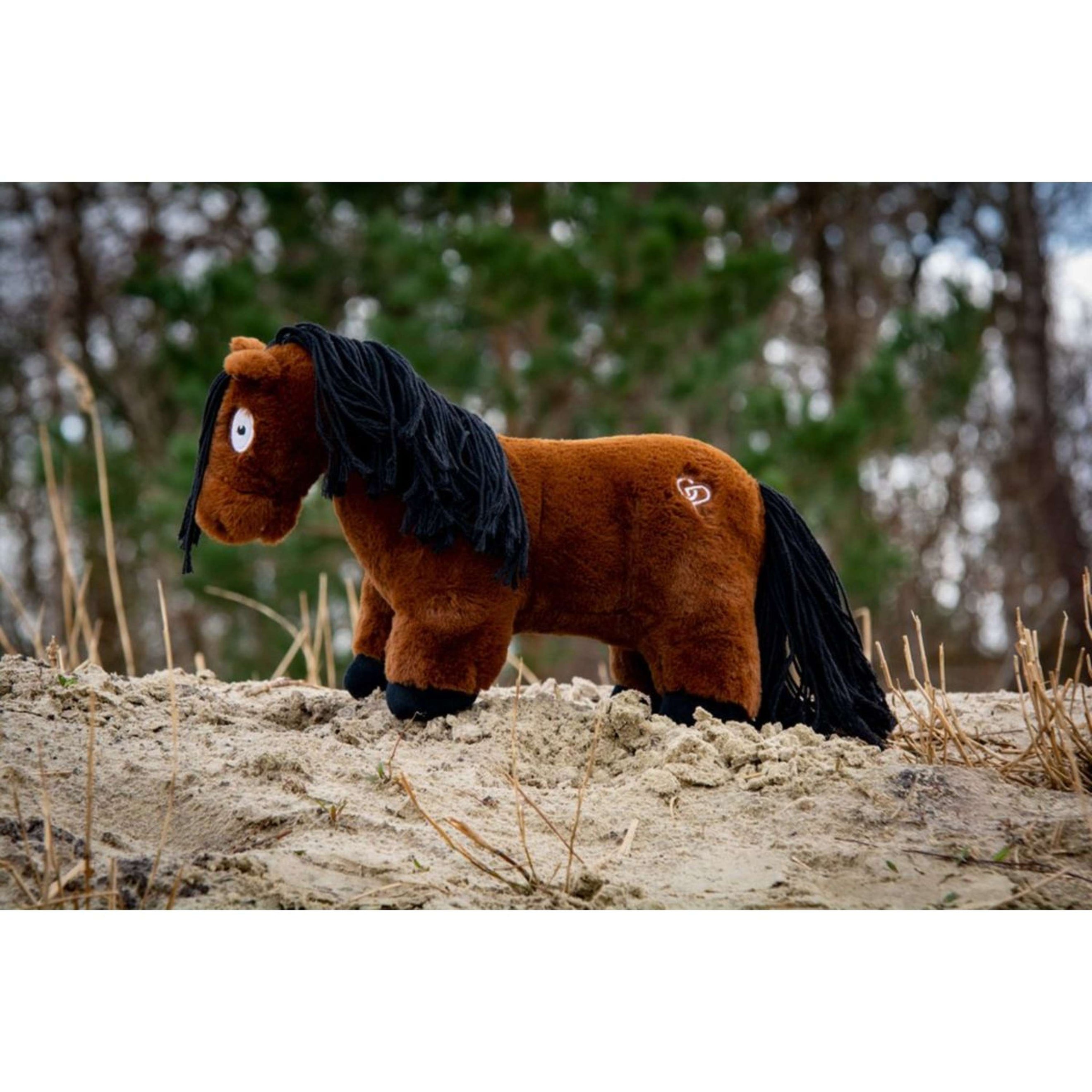 Crafty Ponies Pferde Kuscheltier Braun/Schwarz