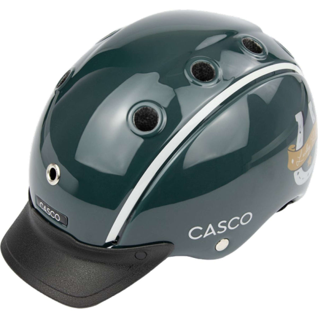 Casco Reithelm Nori Lucky Kid Smaragdgrün