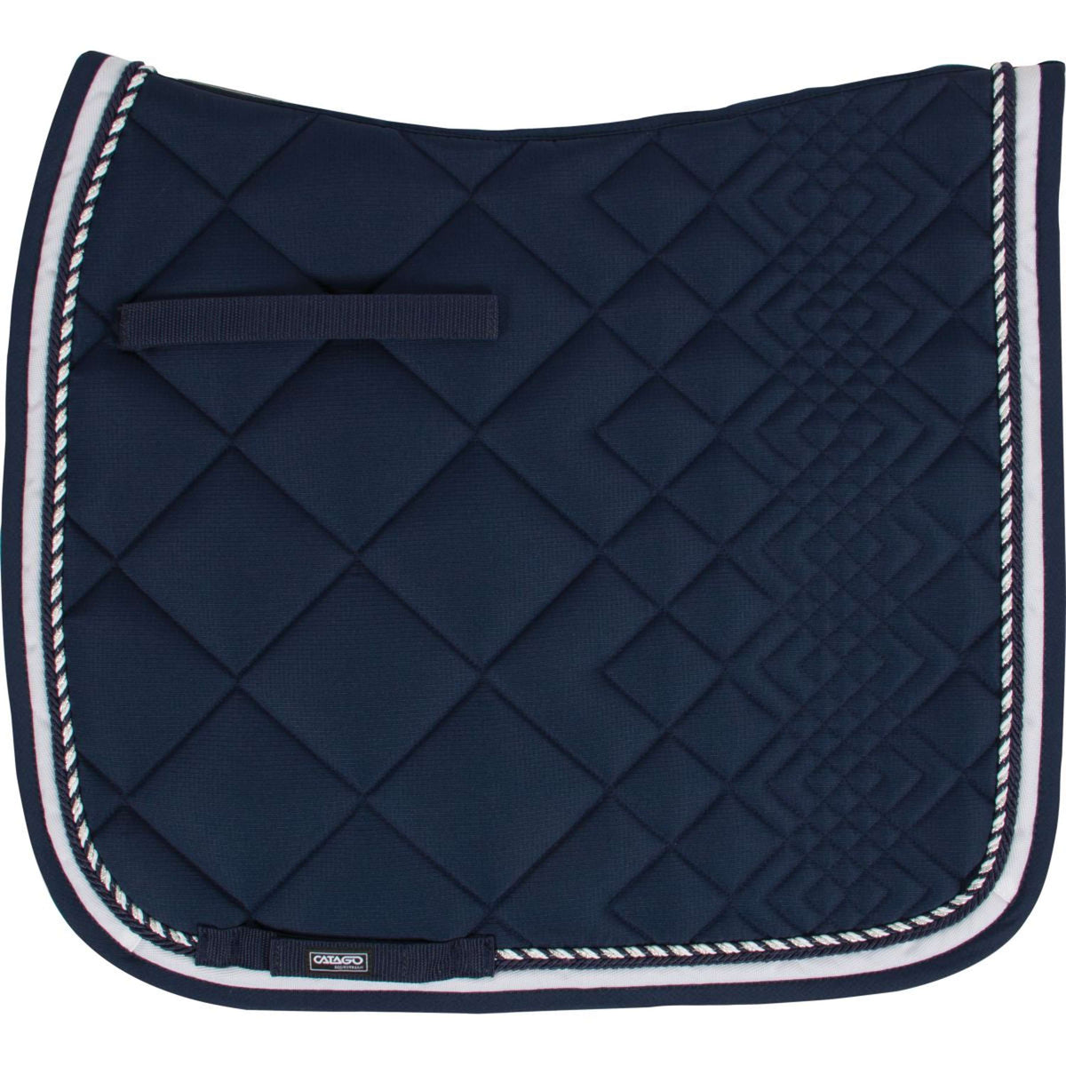 Catago Schabracke Diamond Dressur Navy/Weiß