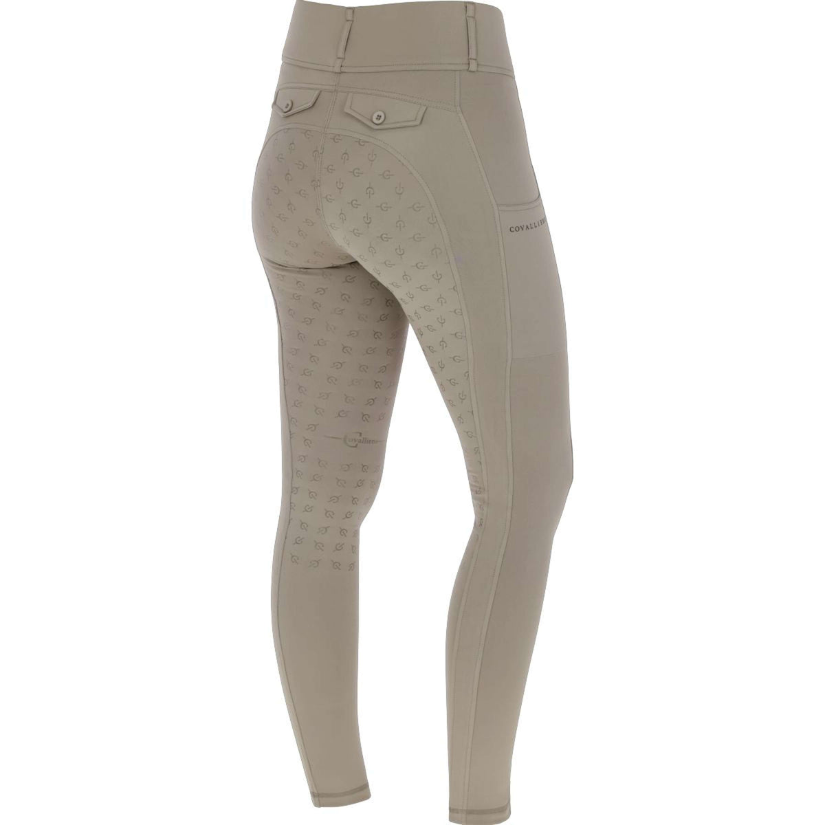 Covalliero Reitleggings AW24 Full Grip Taupe