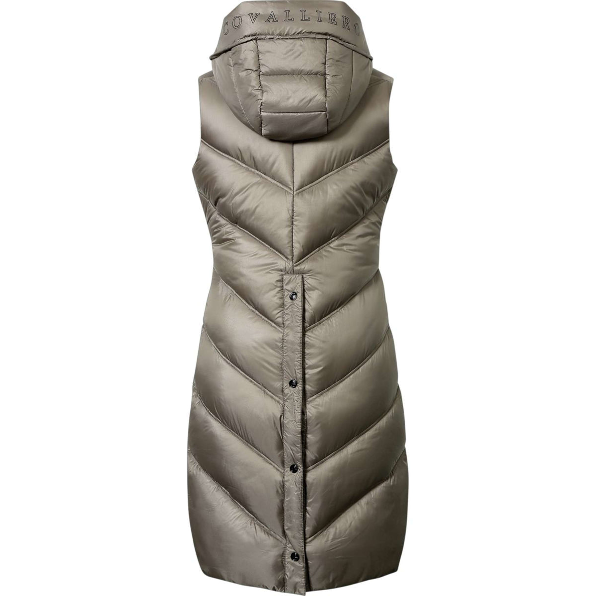 Covalliero Weste AW24 Lang Taupe