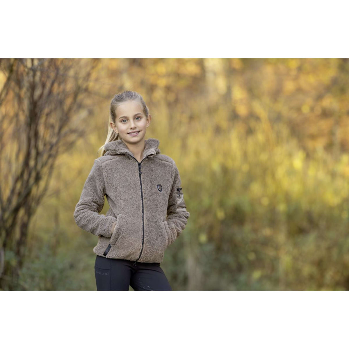 Covalliero Jacke AW24 Kinder Taupe