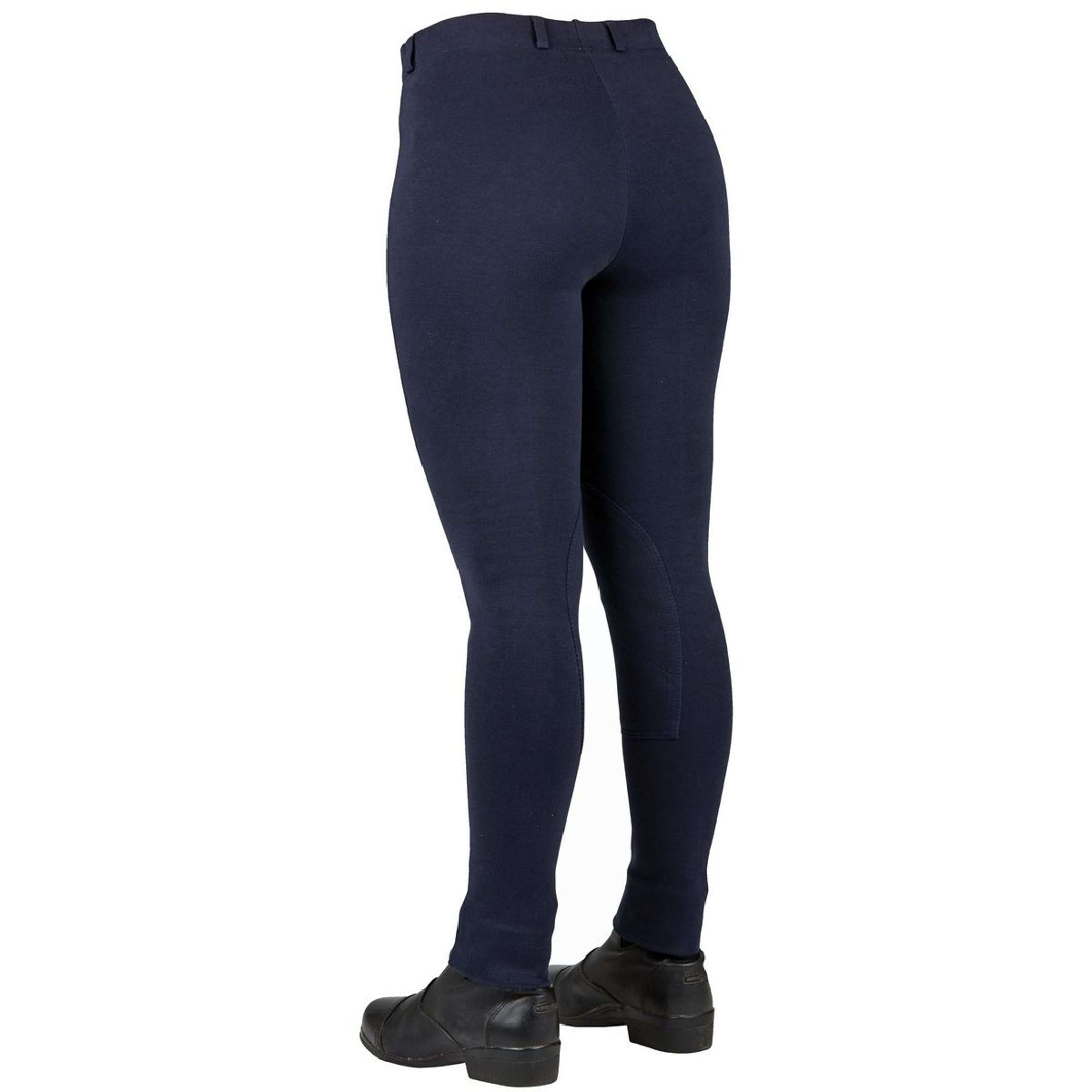 Dublin Reithose Supa-Fit Pull On Knee Patch Jodhpurs Navy